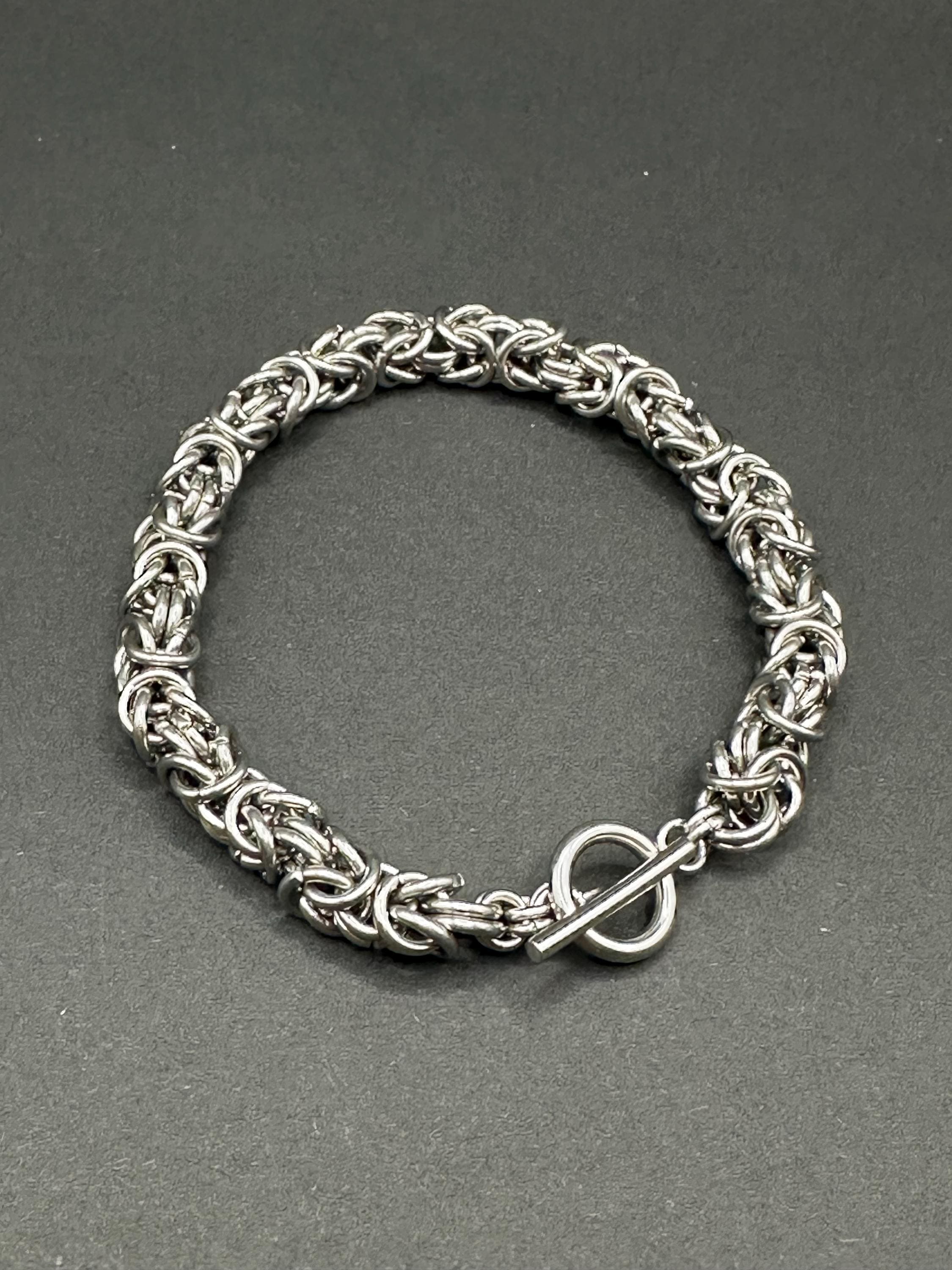 Byzantine Chainmaille Bracelet — Stainless Steel