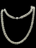Stainless Steel Double Byzantine Chainmaille Necklace: Fantasy Unisex Jewelry