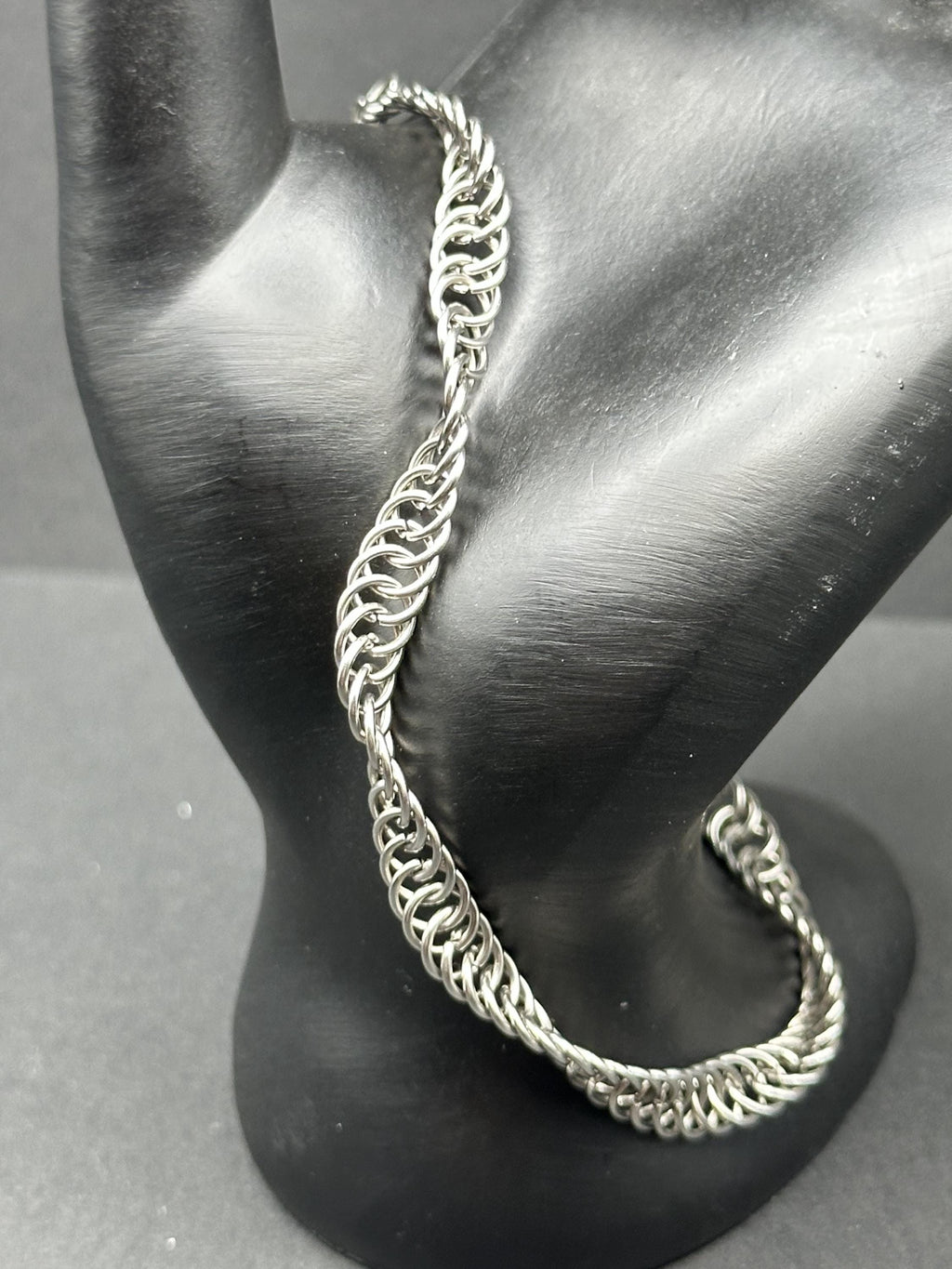 Handmade Stainless Steel Spiral Chain Maille Bracelet