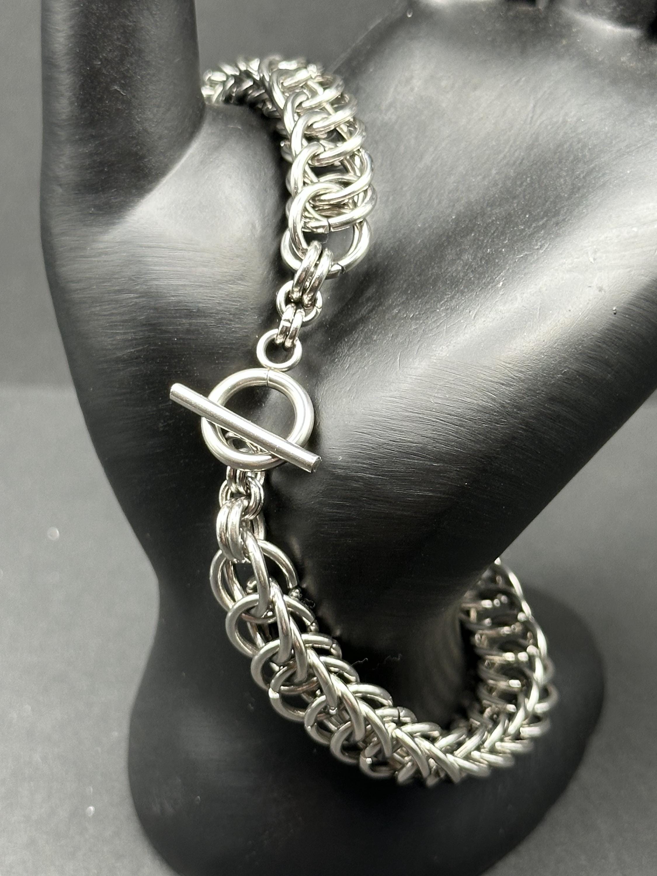 Handmade Stainless Steel Half Persian 4-in-1 Chainmail Bracelet