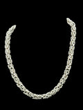 Handmade Stainless Steel Byzantine Chainmaille Necklace