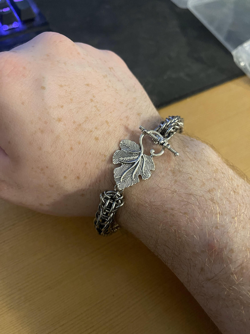 Large Persian 6-in-1 Chainmaille Bracelet – Stainless Steel – Handmade Statement Jewelry – Bold Fantasy Weave