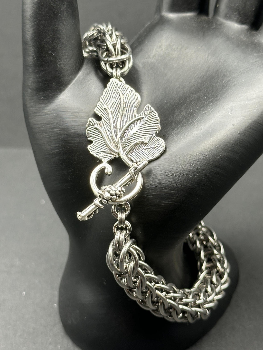 Large Persian 6-in-1 Chainmaille Bracelet – Stainless Steel – Handmade Statement Jewelry – Bold Fantasy Weave