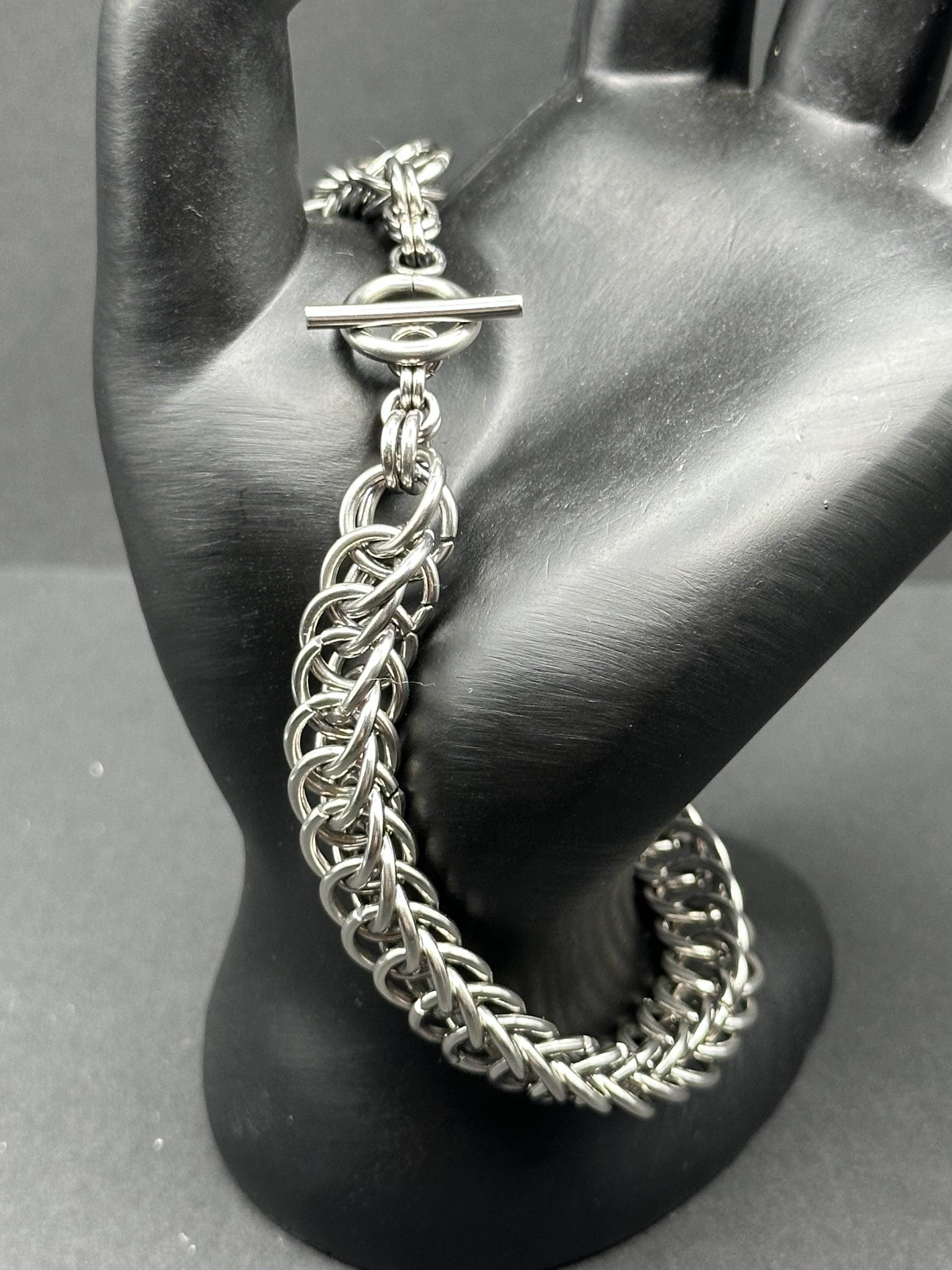 Handmade Stainless Steel Half Persian 4-in-1 Chainmail Bracelet