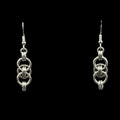 Helm Weave Chainmaille Earrings — Fantasy-Inspired Stainless Steel Elegance