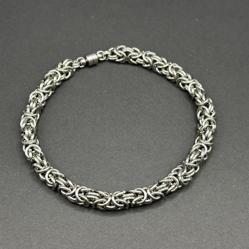 Byzantine Chainmaille Bracelet — Stainless Steel