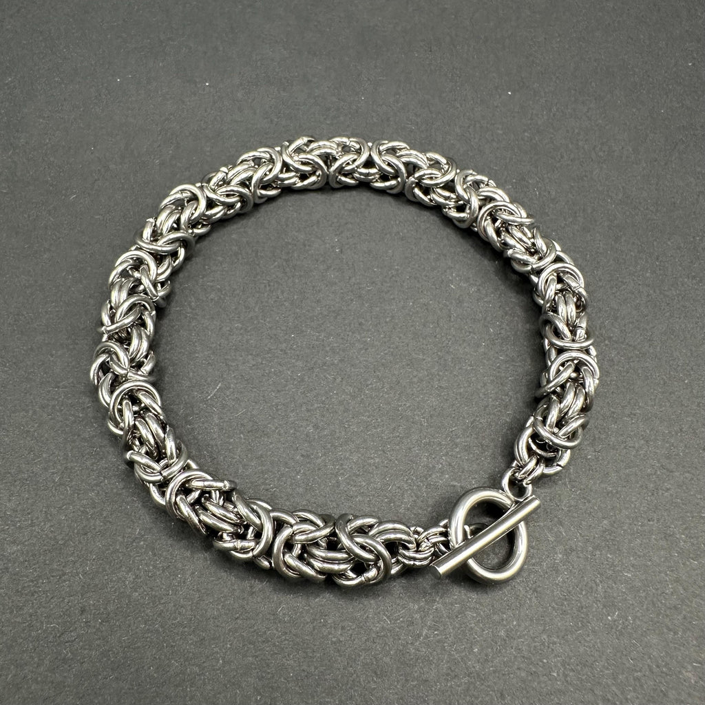 Byzantine Chainmaille Bracelet — Stainless Steel