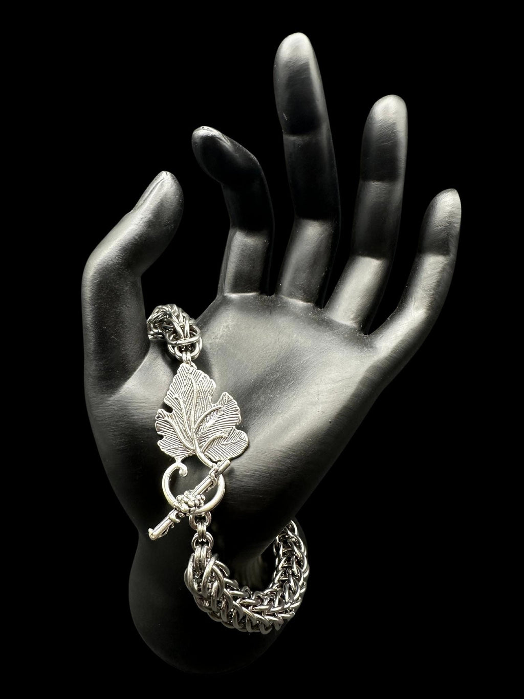 Large Persian 6-in-1 Chainmaille Bracelet – Stainless Steel – Handmade Statement Jewelry – Bold Fantasy Weave