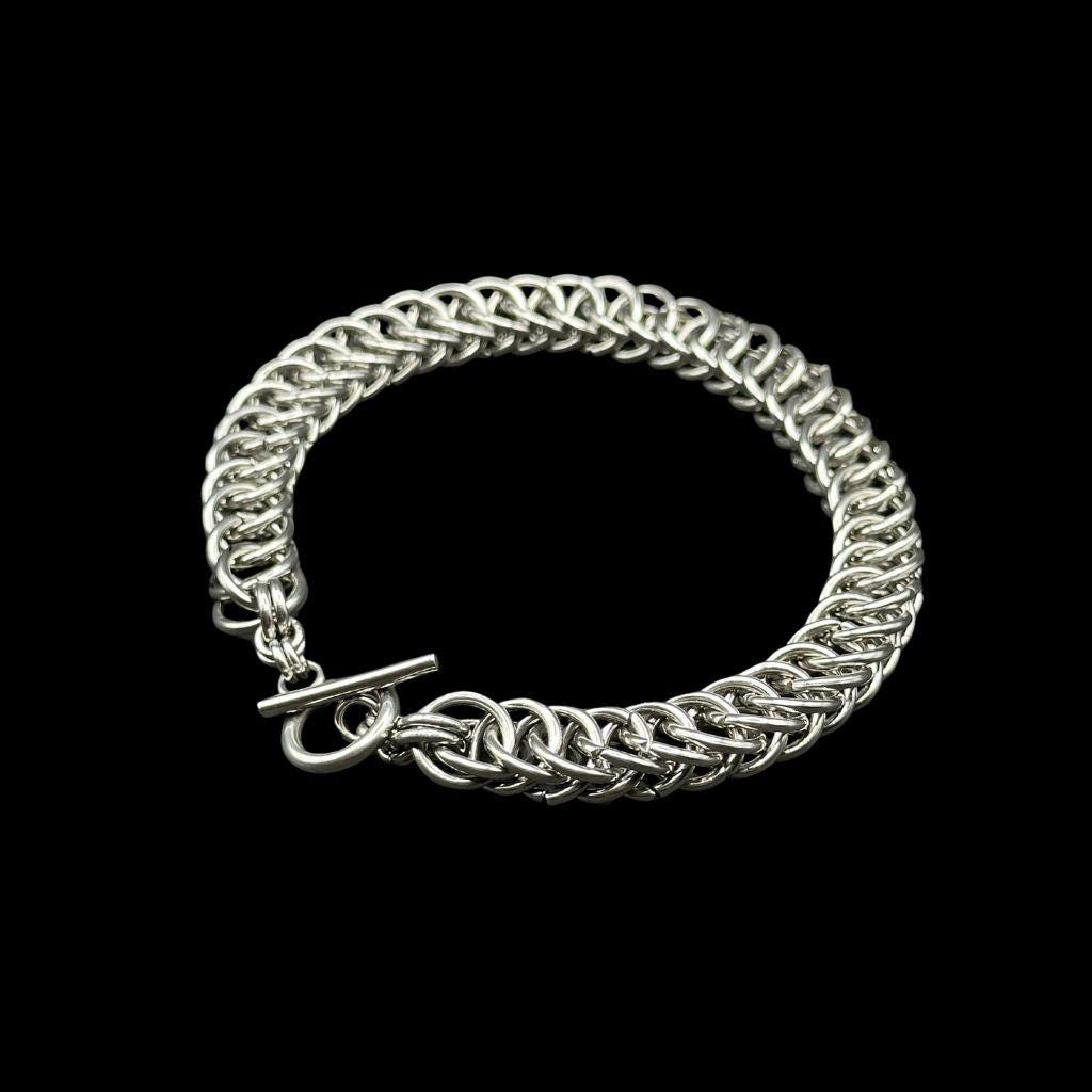 Handmade Stainless Steel Half Persian 4-in-1 Chainmail Bracelet