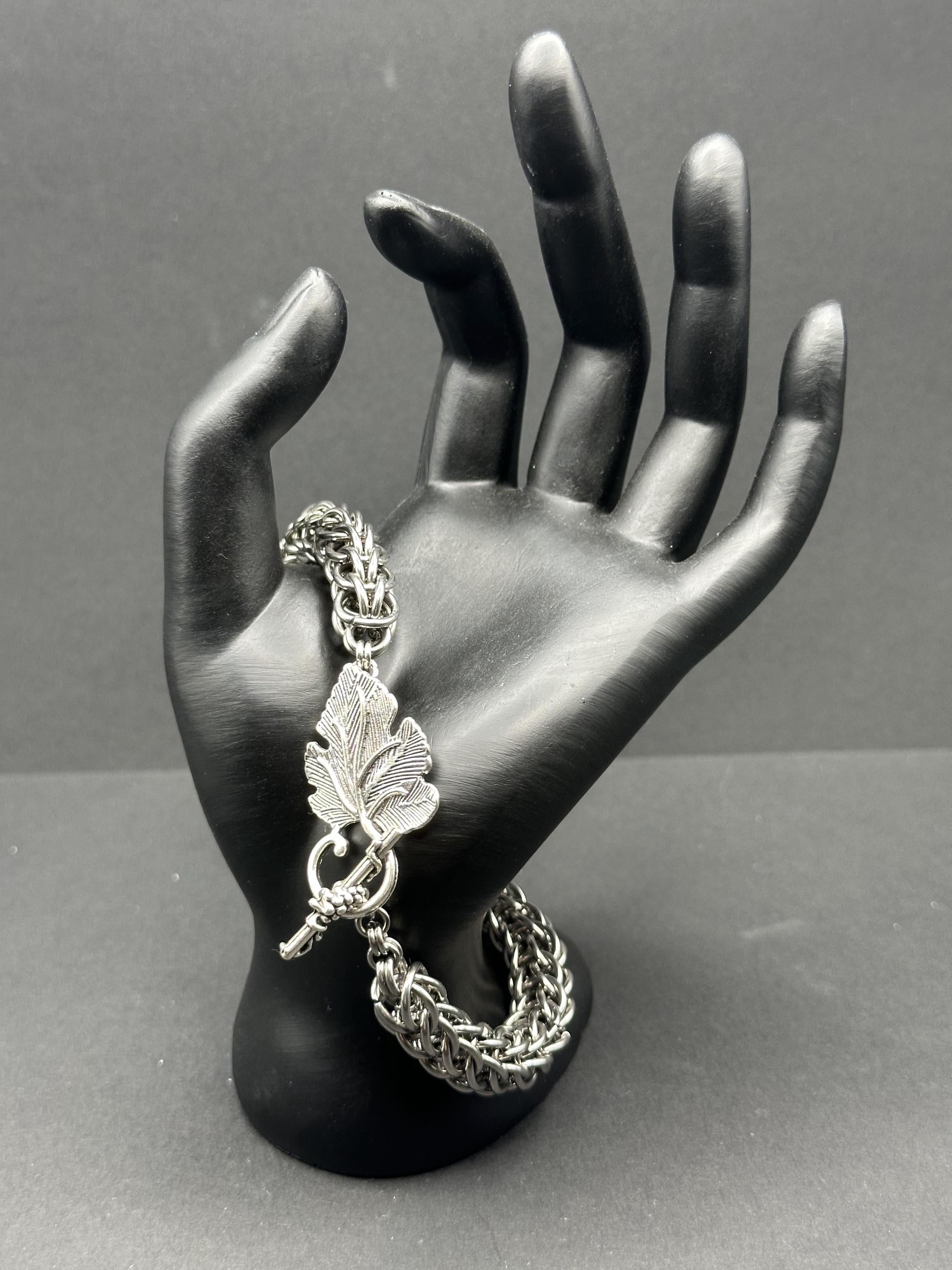 Large Persian 6-in-1 Chainmaille Bracelet – Stainless Steel – Handmade Statement Jewelry – Bold Fantasy Weave