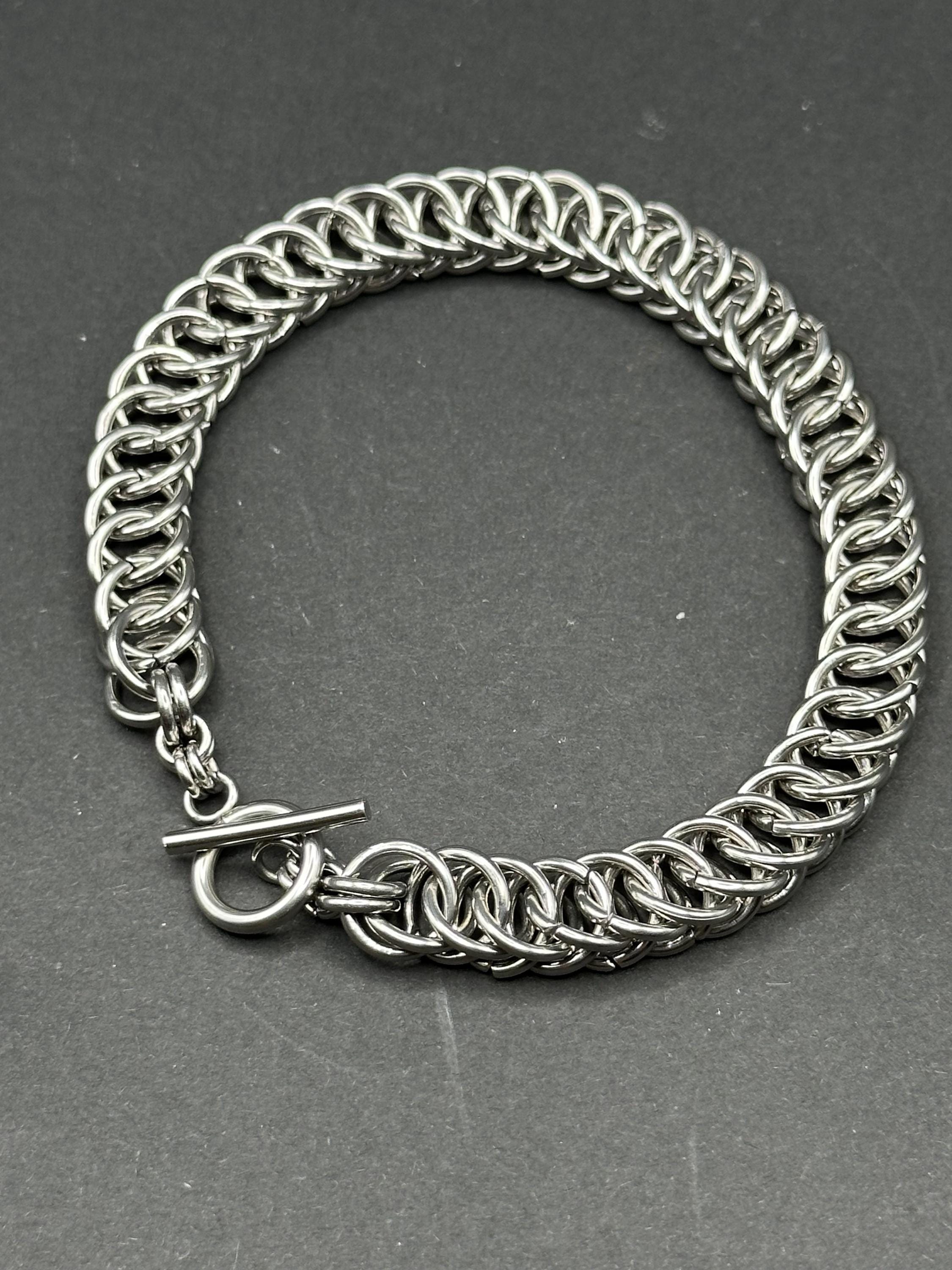 Handmade Stainless Steel Half Persian 4-in-1 Chainmail Bracelet