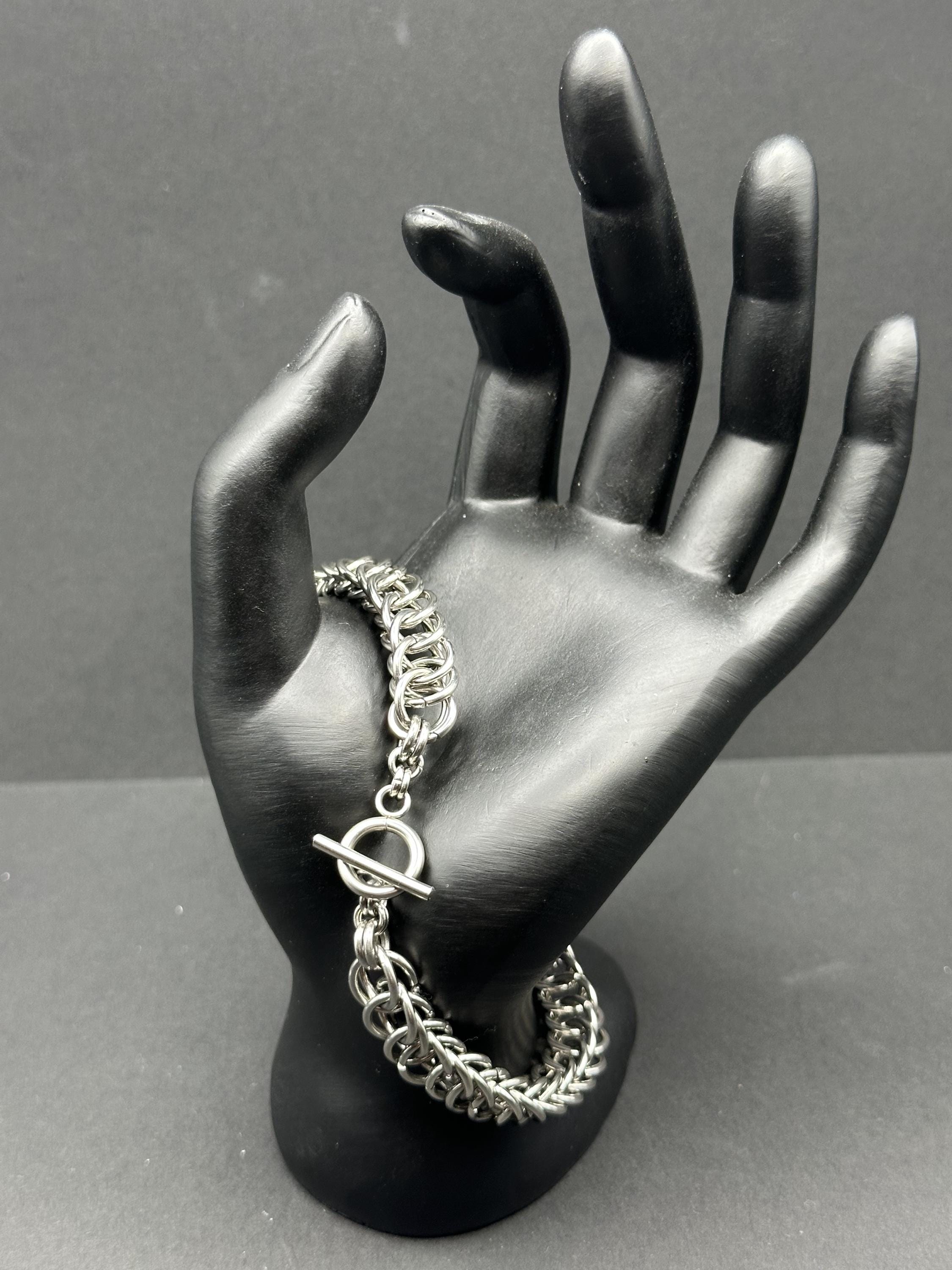 Handmade Stainless Steel Half Persian 4-in-1 Chainmail Bracelet