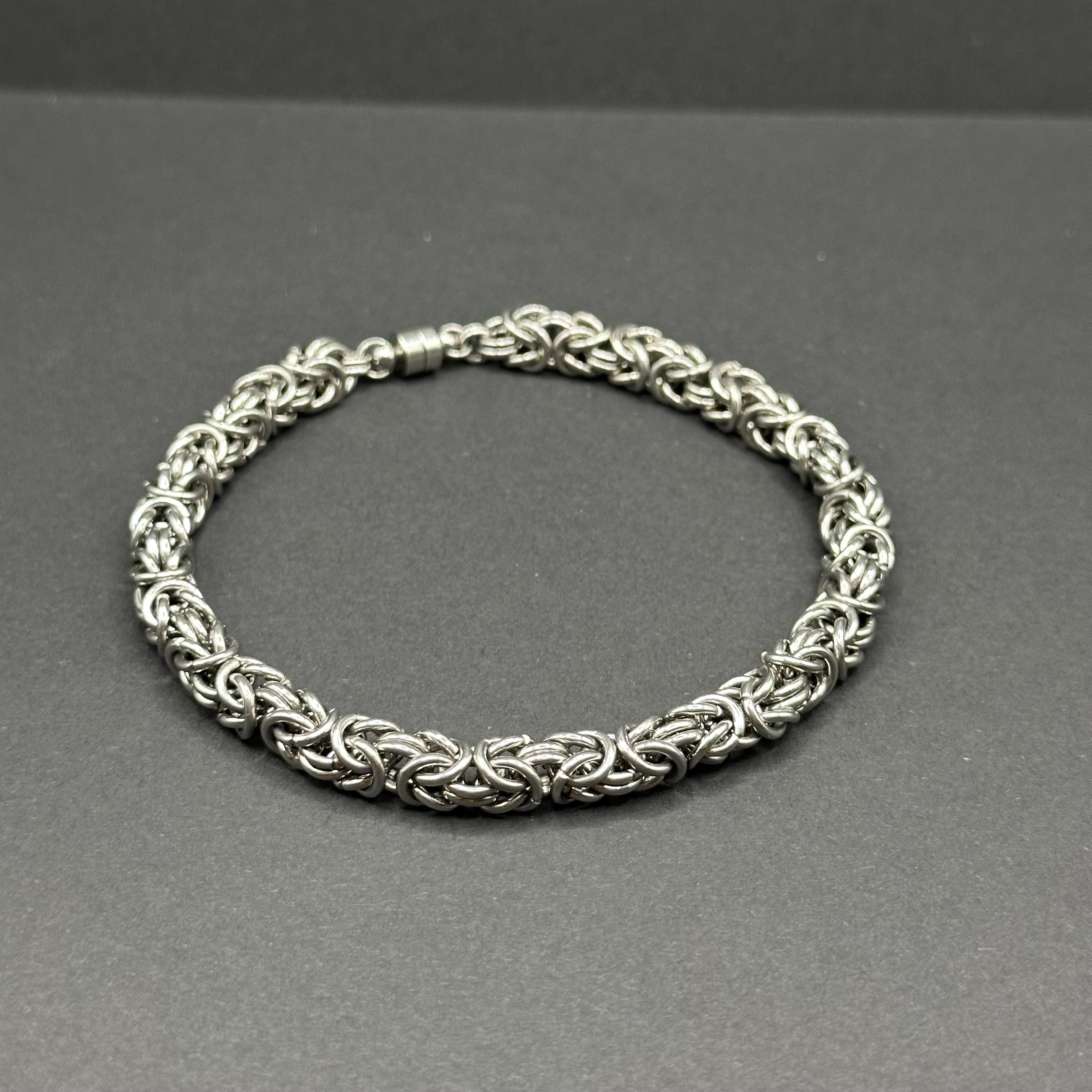 Byzantine Chainmaille Bracelet — Stainless Steel